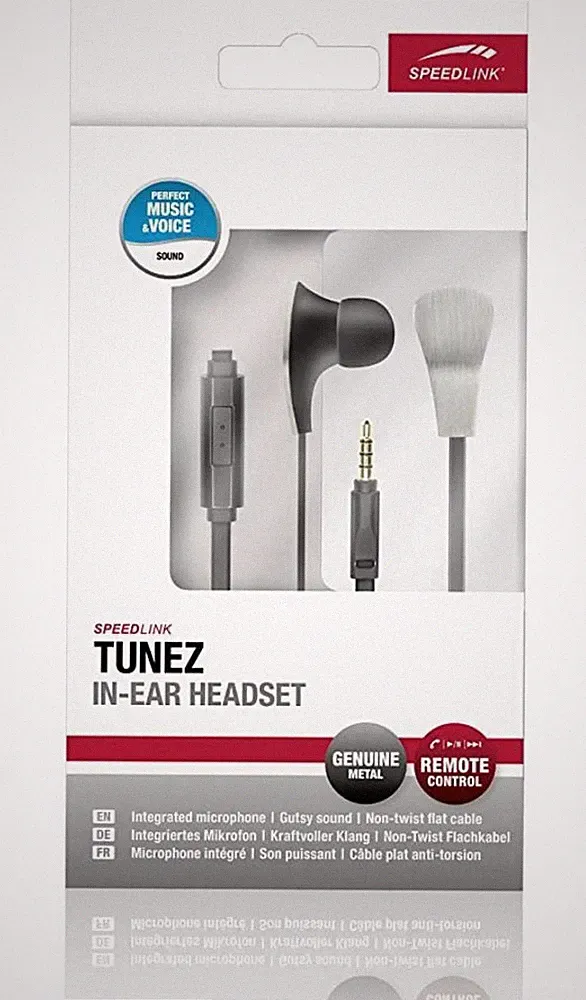 Speedlink Tunez In-Ear Headset Ohrhörer Kopfhörer Mikrofon Fernbedienung 3,5mm