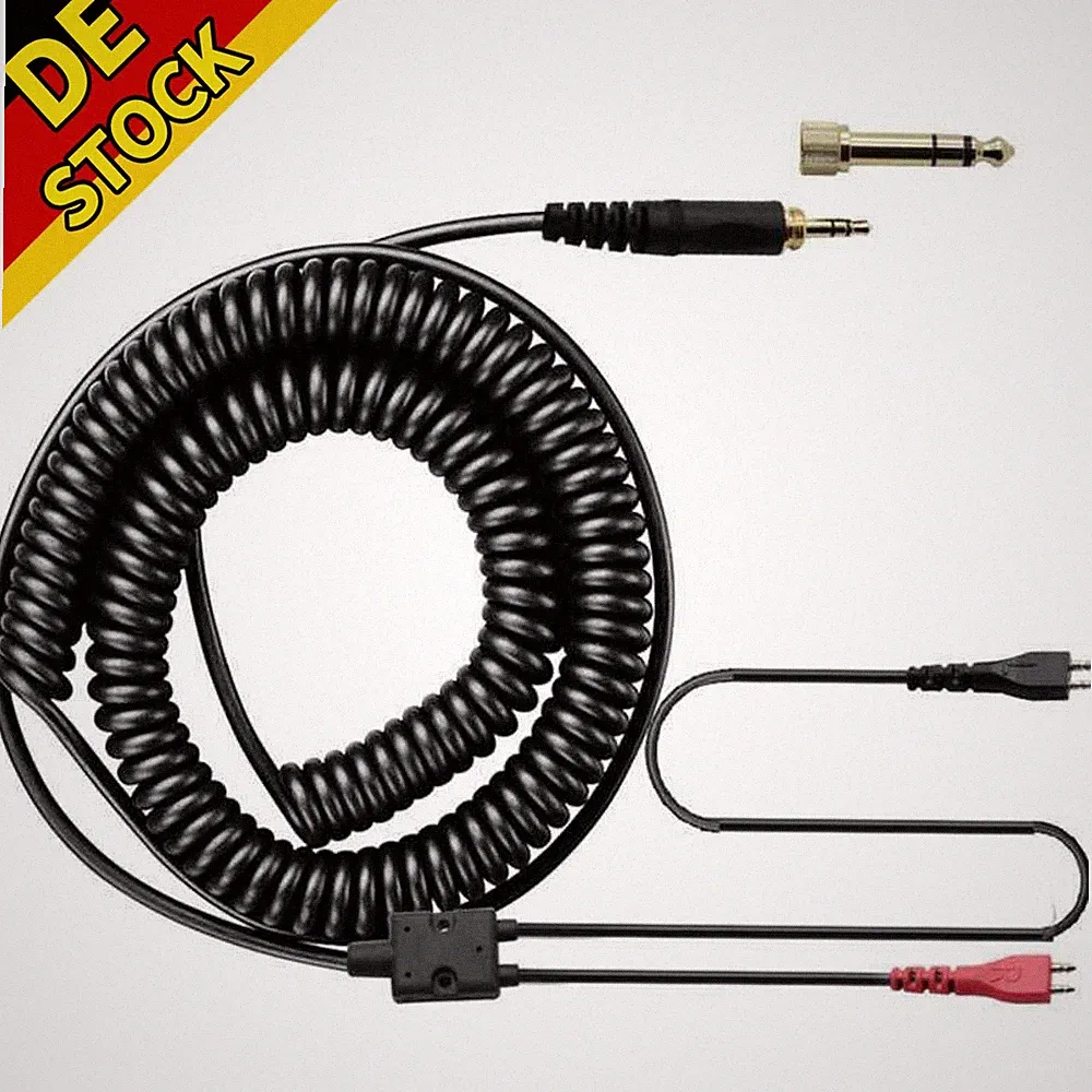 Spiralkabel für Sennheiser HD 25-sp HD 222 HD 224 HD 414 Kopfhörer-Zusatzkabel