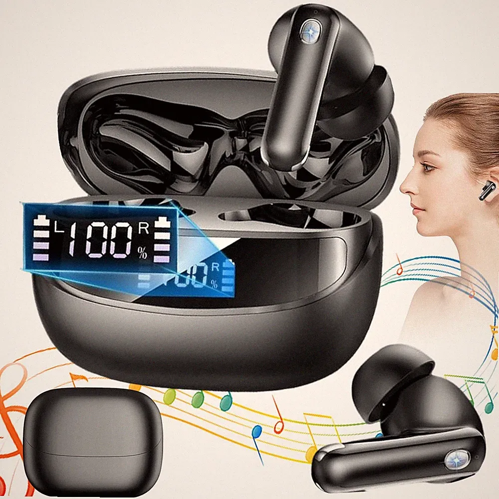 Sport Bluetooth 5.4 Kopfhörer Damen IPX5 Schweißfest In Ear mit Touch Steuerung