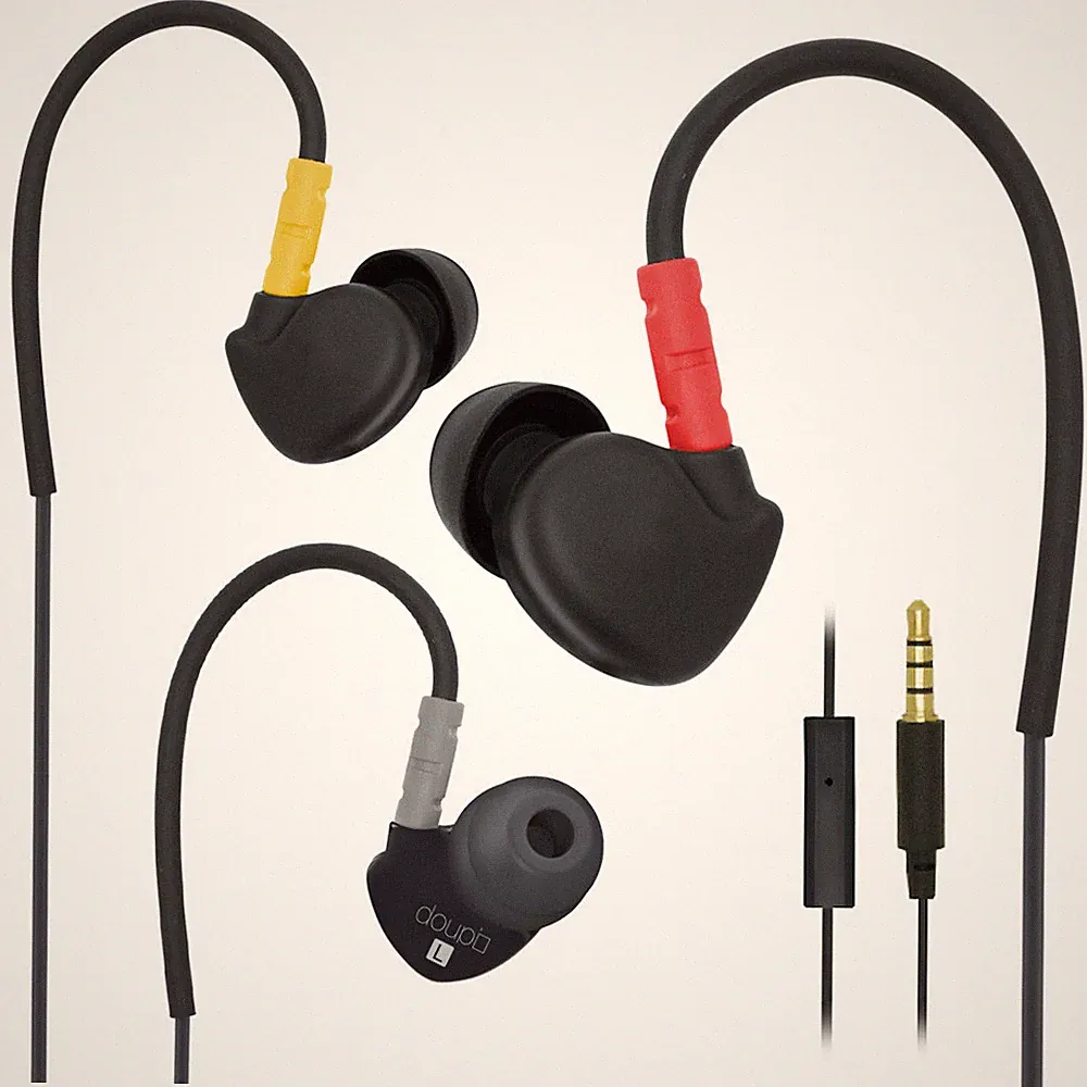 Sport Earphone Kabelgebunden In-Ear Headset Mikrofon Kopfhörer Ohrhörer