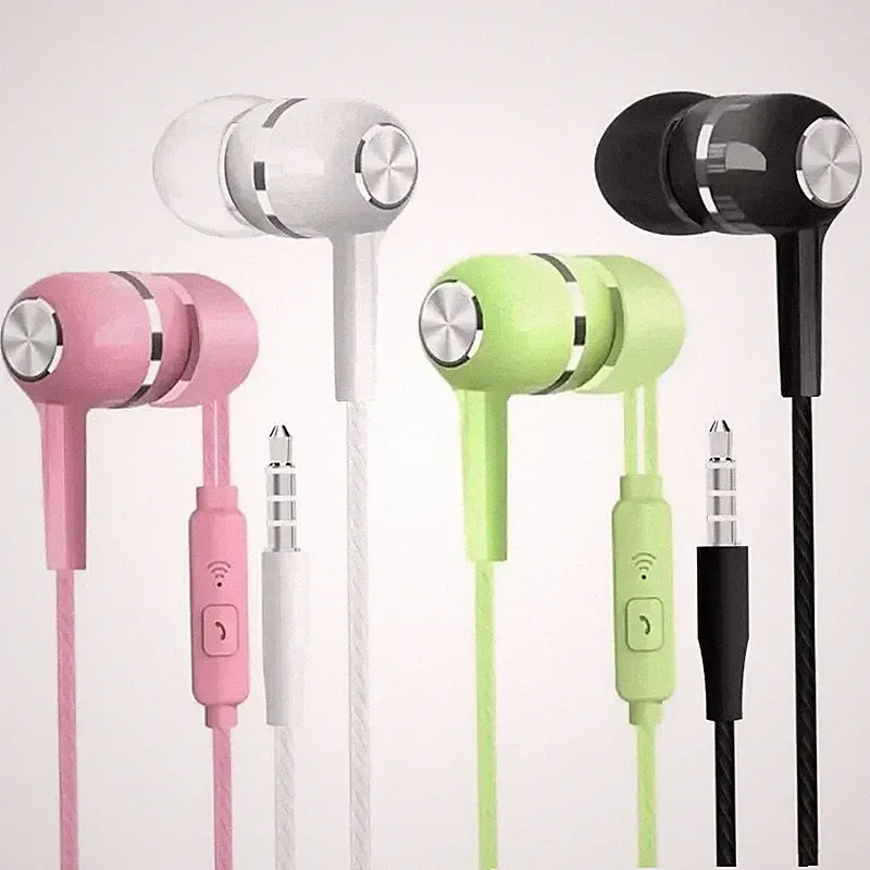 Sport kabelgebundene Ohrhörer 3,5 mm In-Ohr Headset Mikrofon Inline-Steuerung Stereo Audio UK
