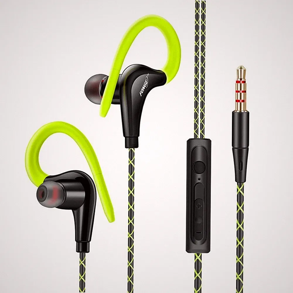 Sport Kopfhörer Bluetooth In-Ear Headset Ohrhörer mit Mikrofon Kabelgebunden 3.5