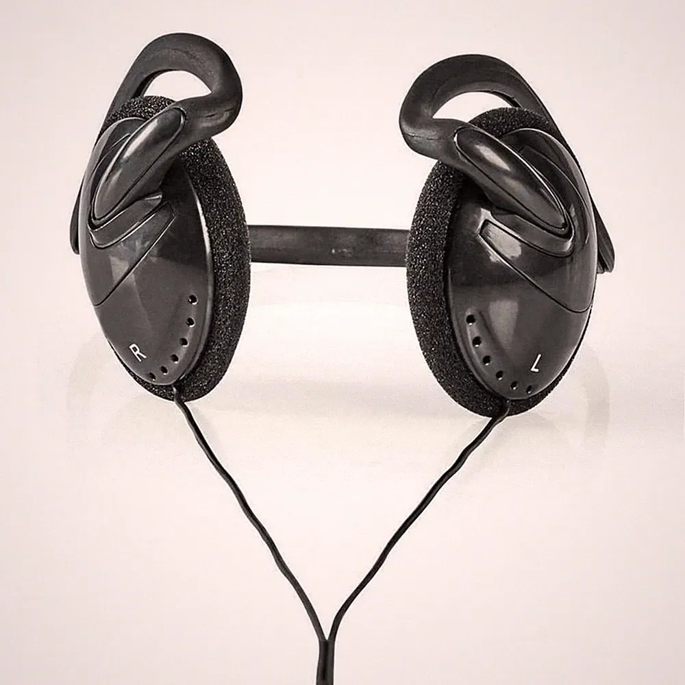 Sport Kopfhörer Nackenbügel mit Kabel für Discman CD-Player Spieler 3,5mm Klinke