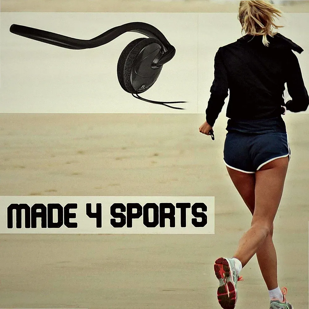 Sport Kopfhörer Nackenbügel mit Kabel für Smartphone Handy LG Velvet wired MP4