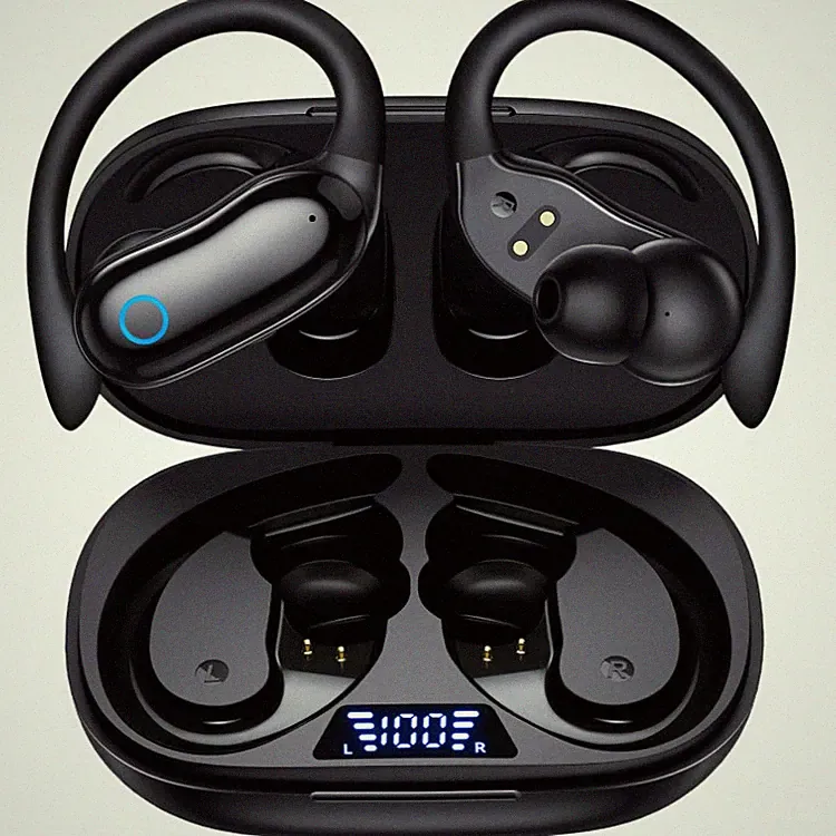 Sport Kopfhörer V7 Bluetooth mit ANC, 96H Laufzeit, Wasserbeständig, In-Ear