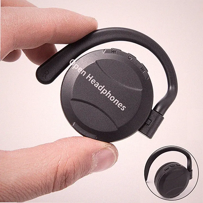 Sport Stereo Over-Ear Wireless Headset Ohrhörer Ohrclip USB Ohrbügel Kopfhörer