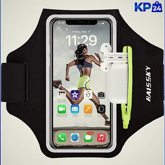 Sportarmband Joggen mit Schlüssel- und Kopfhörertasche für iPhone 75 Zeichen