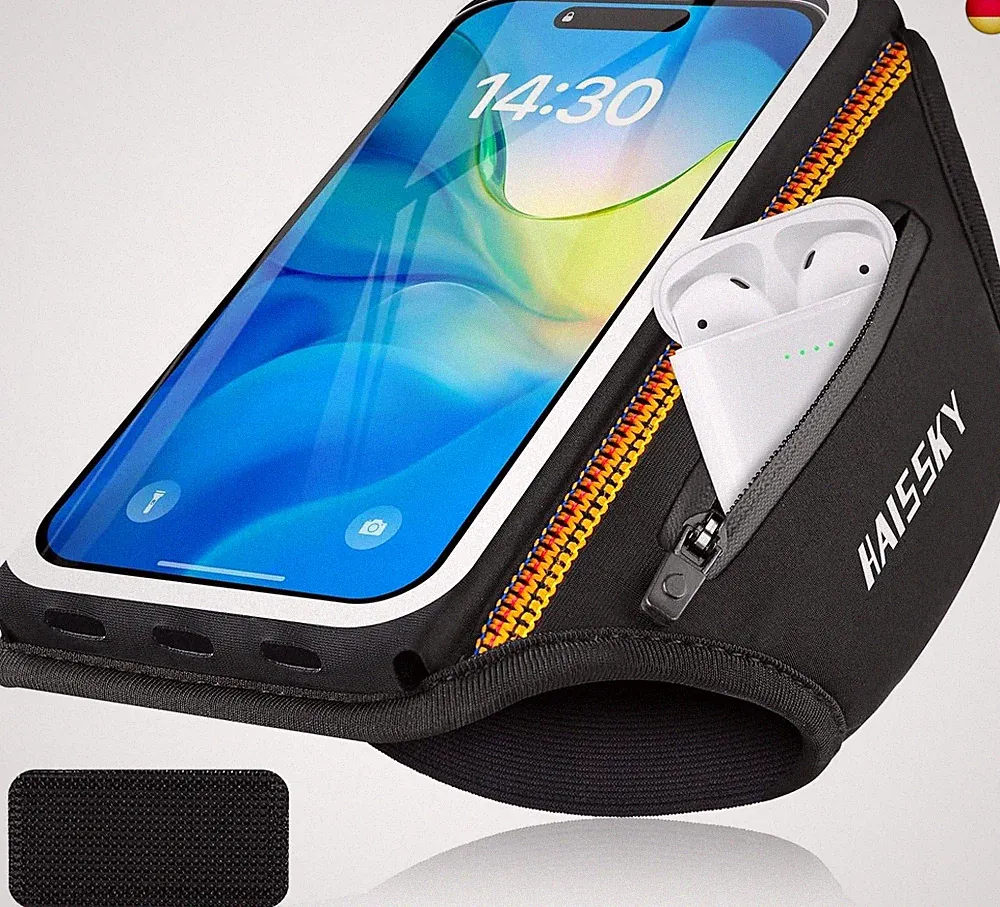 Sportarmband Mit Kopfhörer Tasche Handytasche Joggen Sport für iPhone 16 Pro M