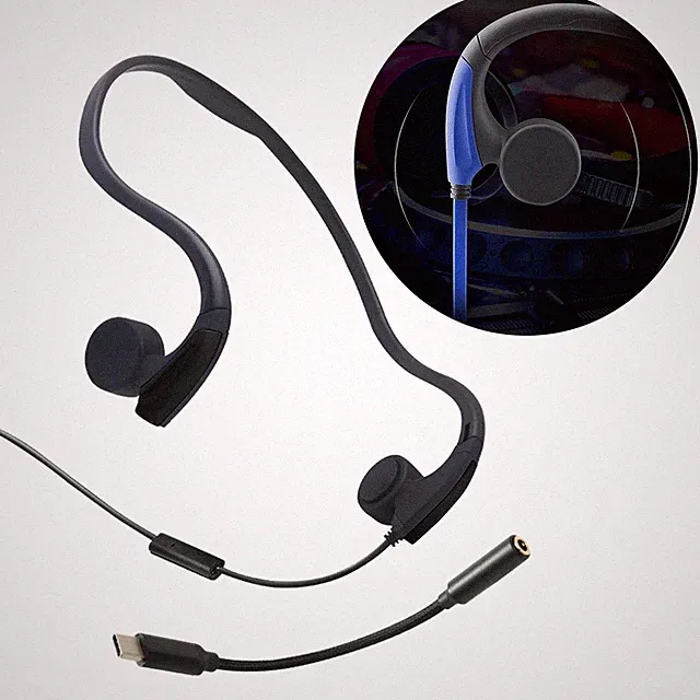 Spritzwassergeschütztes Nackenbügel-Headset mit Sprachsteuerung für das