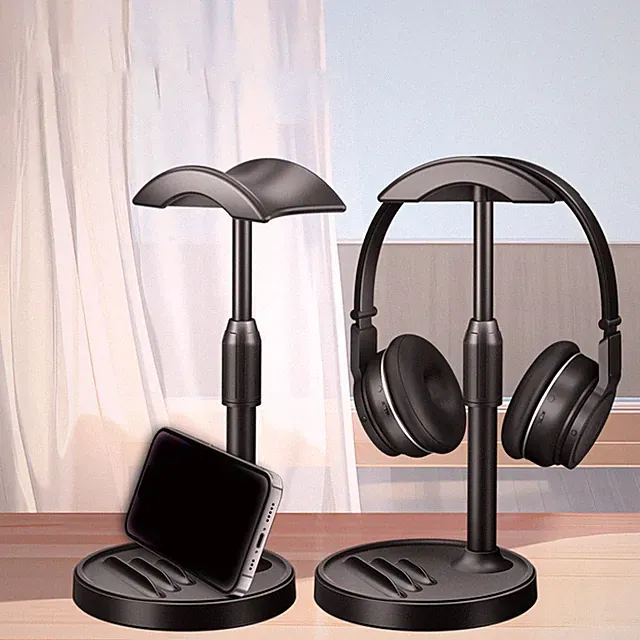 Stabiler Kopfhörerhalter Ständer für Smartphone Tablet und Gaming Headsets