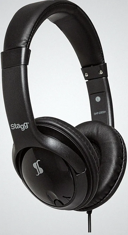 Stagg SHP-2300H Kopfhörer HiFi Stereo Halboffen Studio Audio Schwarz 32 Ohm