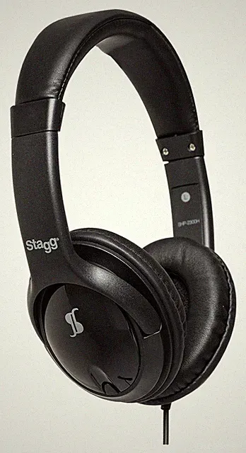 Stagg SHP-2300H Kopfhörer HiFi Stereo Halboffen Studio Audio Schwarz 32 Ohm
