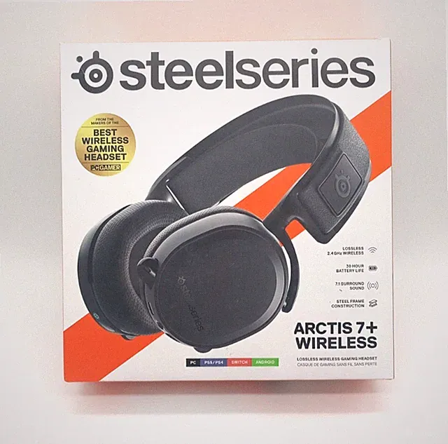 SteelSeries Arctis 7+ Gaming-Headset - Schwarz OHNE ZUBEHÖR - ERSATZGERÄT!