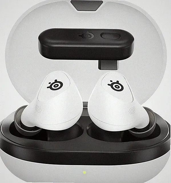 SteelSeries Arctis GameBuds Wireless In-Ear Gaming Headset – Weiß, PS5, PC, BT