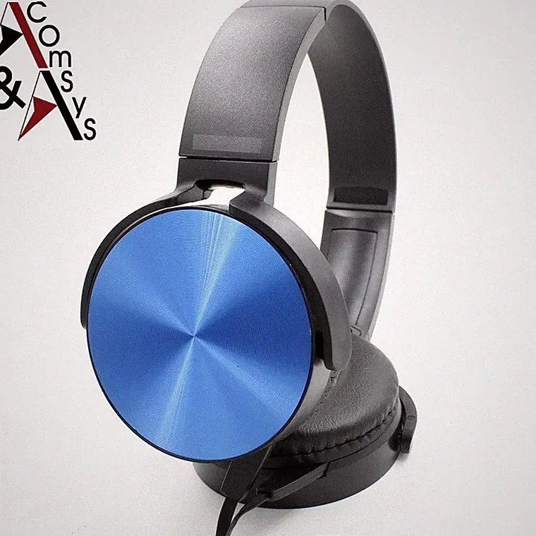 Stereo 3.5mm Headset mit Mikrofon Klinke Gaming Kopfhörer PC Laptop Blau
