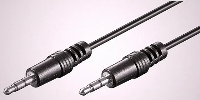 Stereo-Audiokabel 1x 3,5mm Klinke  1x 3,5mm Klinke schwarz - Länge: 2,50m