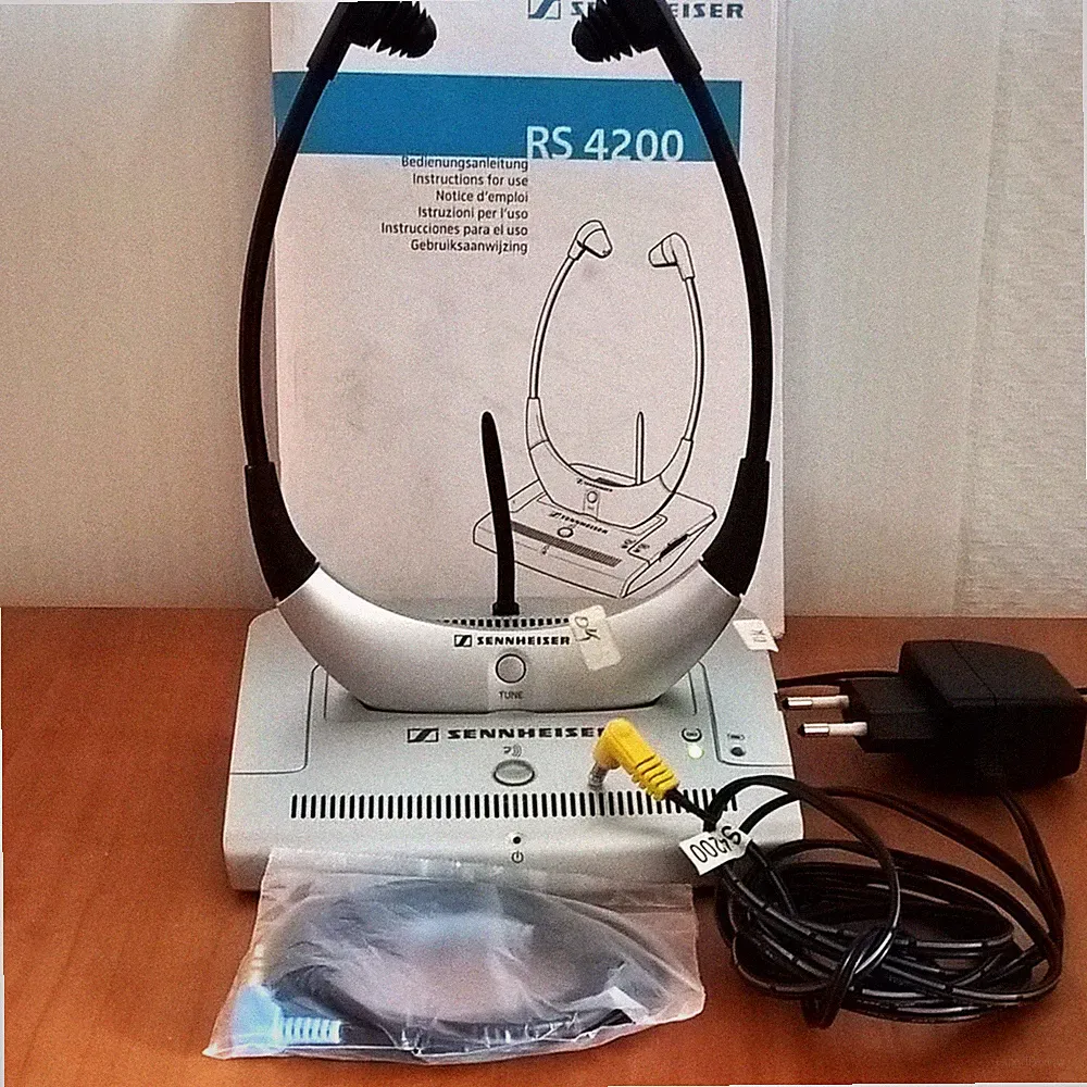 Stereo Funkkopfhörer Sennheiser Set RS 4200 kabellos, geprüft, Betriebsbereit