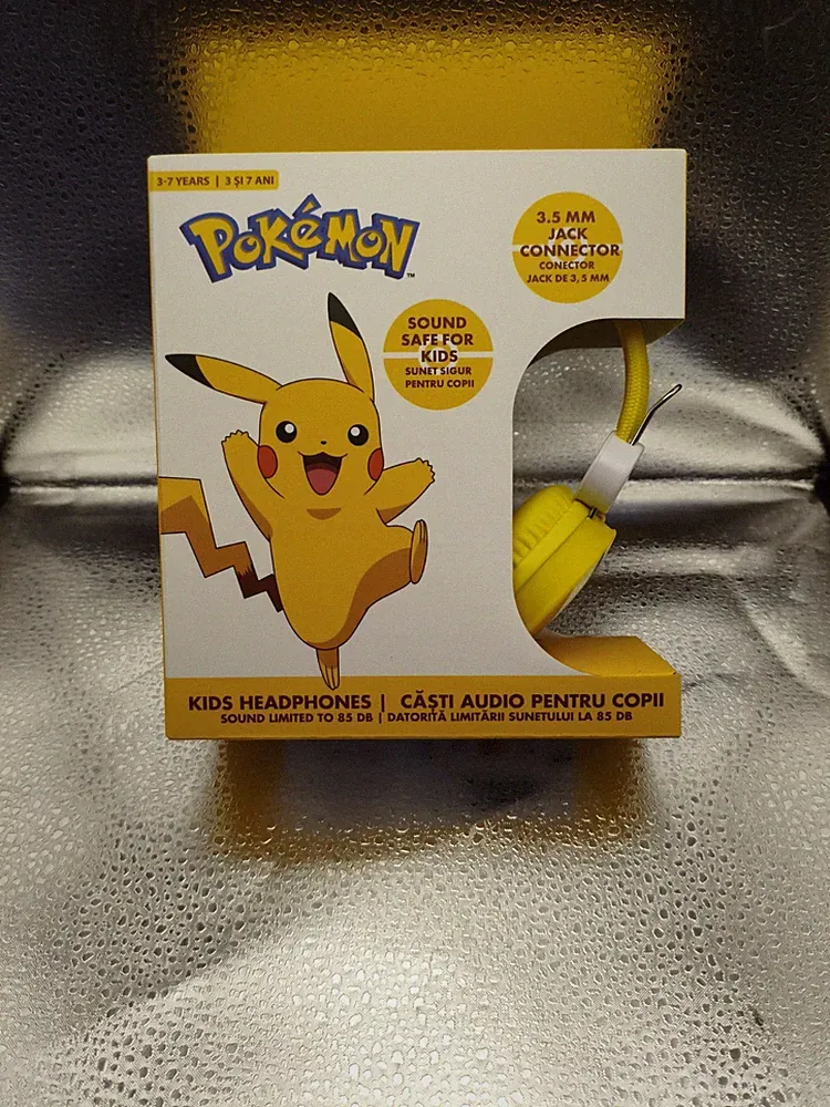Stereo Kinder Kopfhörer Pikachu Pokemon Gelb max 85db Kindergerecht Neu