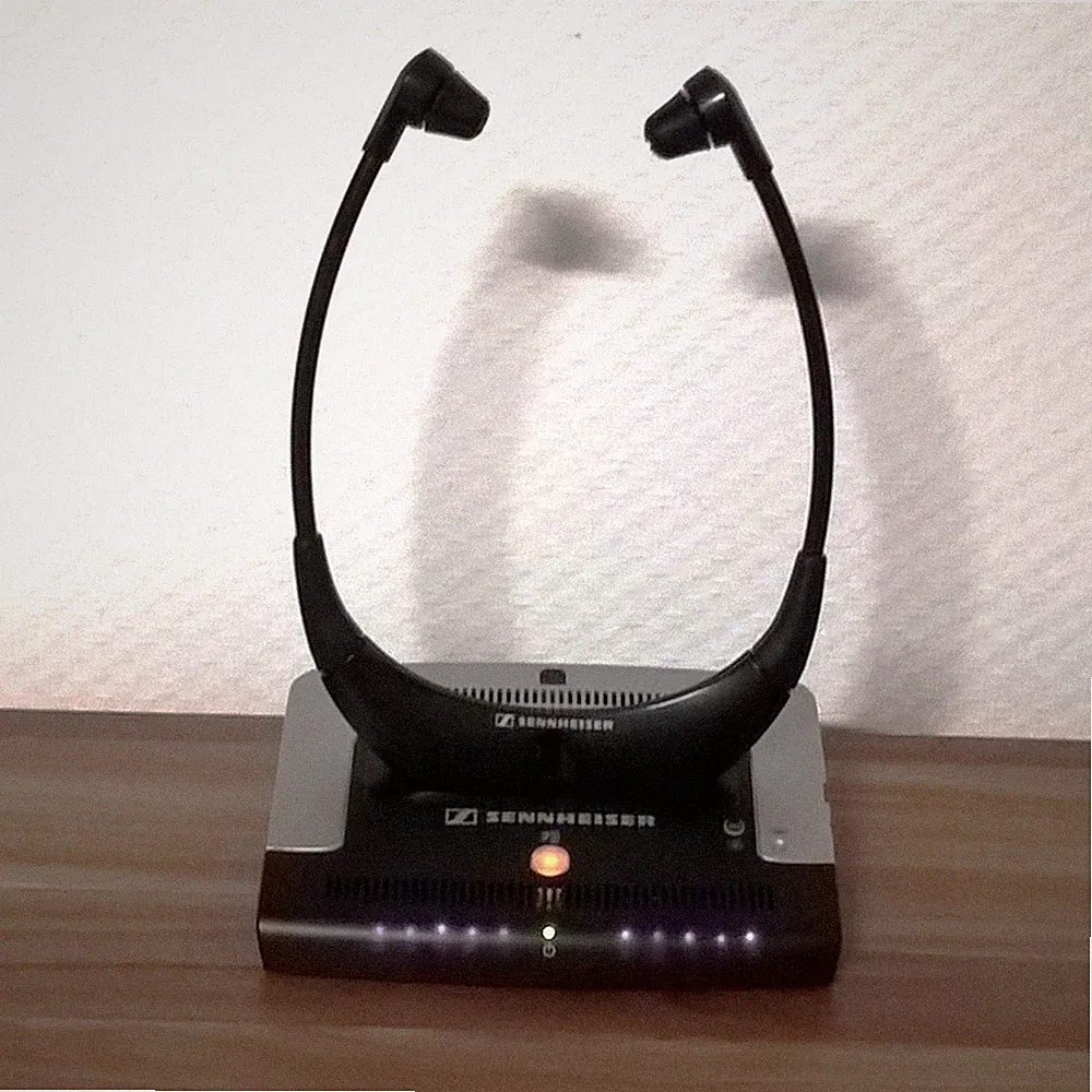 Stereokopfhörer Sennheiser Set 410 kabellos, geprüft, Betriebsbereit, desinfizie