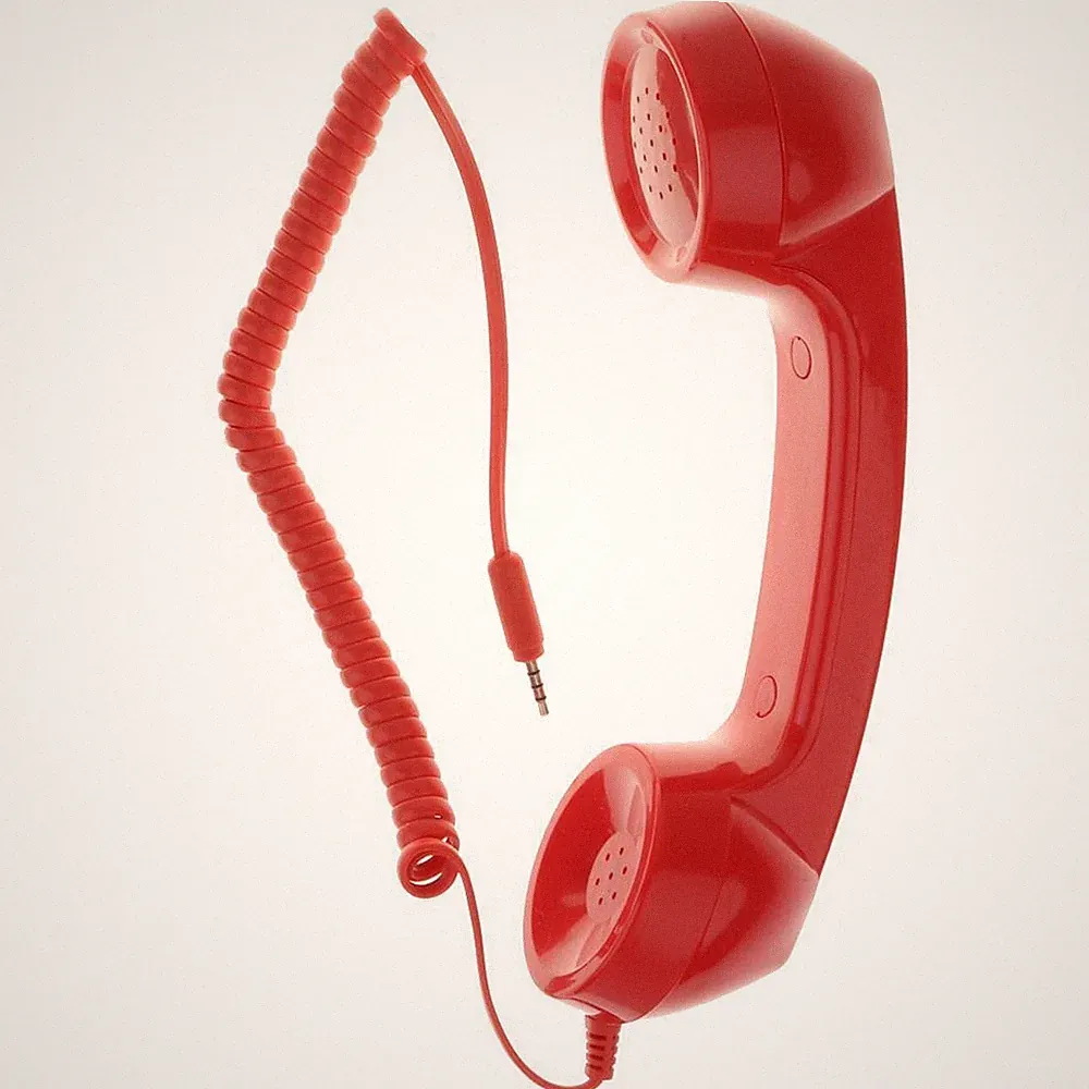Stilvolle Telefonhörer Handy Empfänger Mikrofon Kopfhörer 3,5 Mm Buchse Für