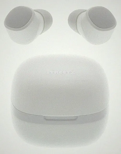 Streetz In-Ear TWS Bluetooth Kopfhörer, Ladecase, 4 Stunden Akkulaufzeit, IPX6