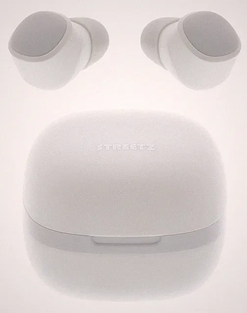 Streetz In-Ear TWS Bluetooth Kopfhörer, Ladecase, 4 Stunden Akkulaufzeit, IPX6