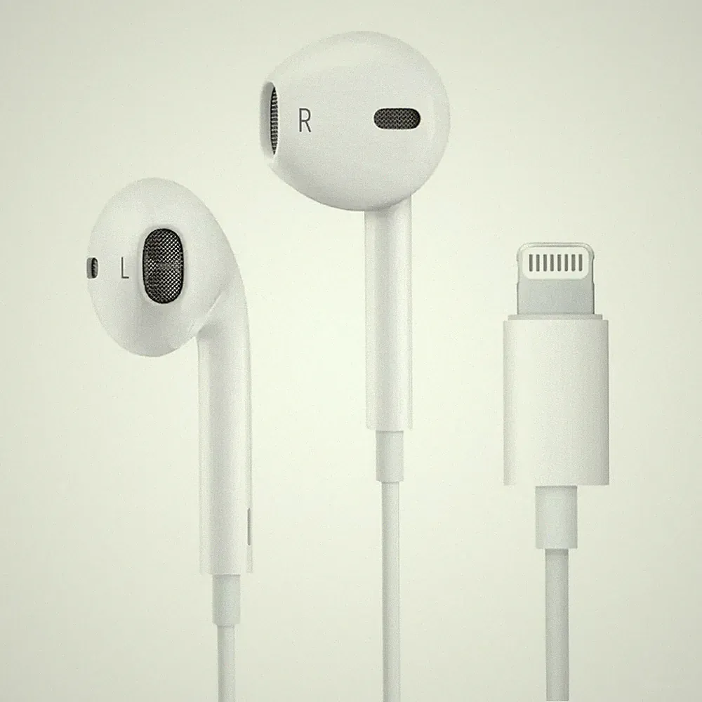 Sunix M50 Plus Kopfhörer In-Ear für iPhone 8-Pin Plug & Play Headset Weiß