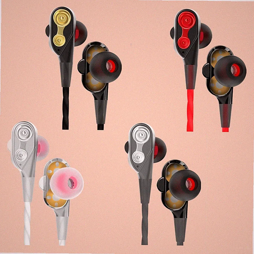 Super Bass In-Ear Doppeltreiber Kopfhörer DT2 Ohrhörer Earphone Headset