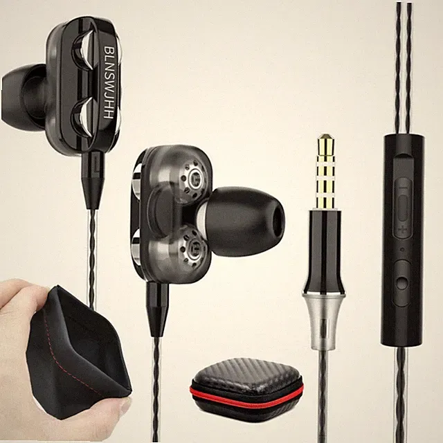 Super Bass In-Ear Doppeltreiber Kopfhörer X12 Ohrhörer Earphone Headset