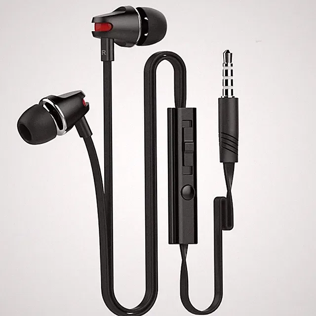 Super Bass In-Ear Kopfhörer Headset JV23 Schwarz Megabass für Samsung, LG, HTC