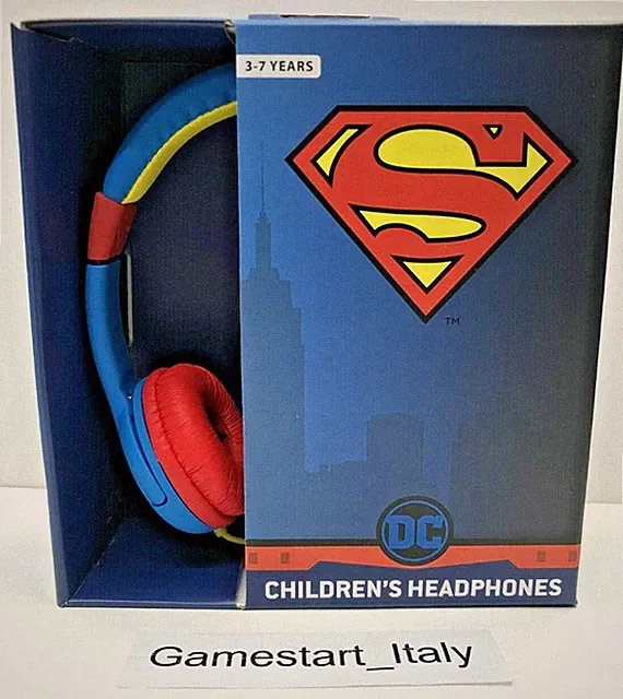 SUPERMAN KIDS STEREO HEADPHONES - KINDERKOPFHÖRER - 3,5 MM JACK KOMPATIBEL