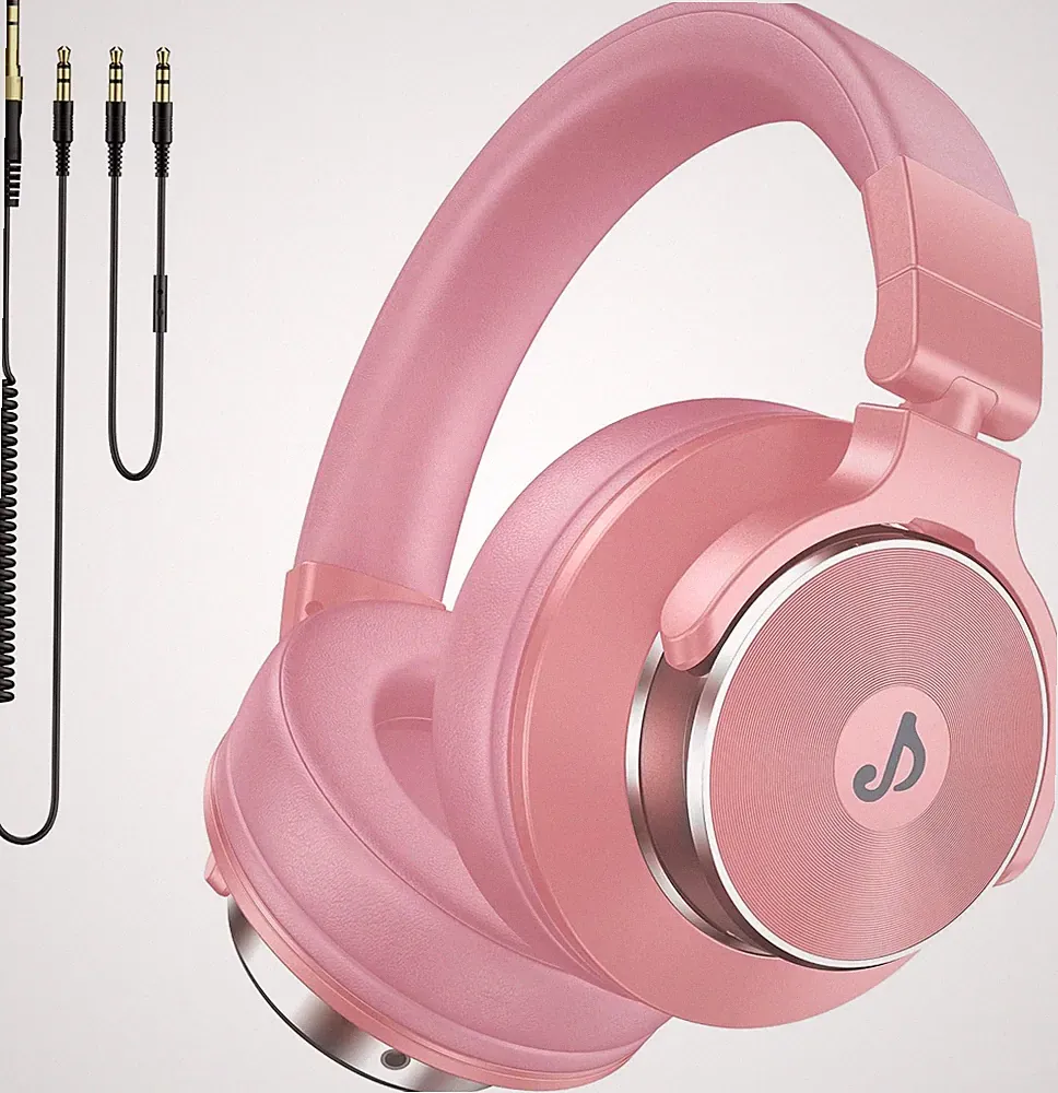syndesmos Over Ear Kopfhörer mit Kabel, 50mm Treiber DJ Kopfhörer Professionell