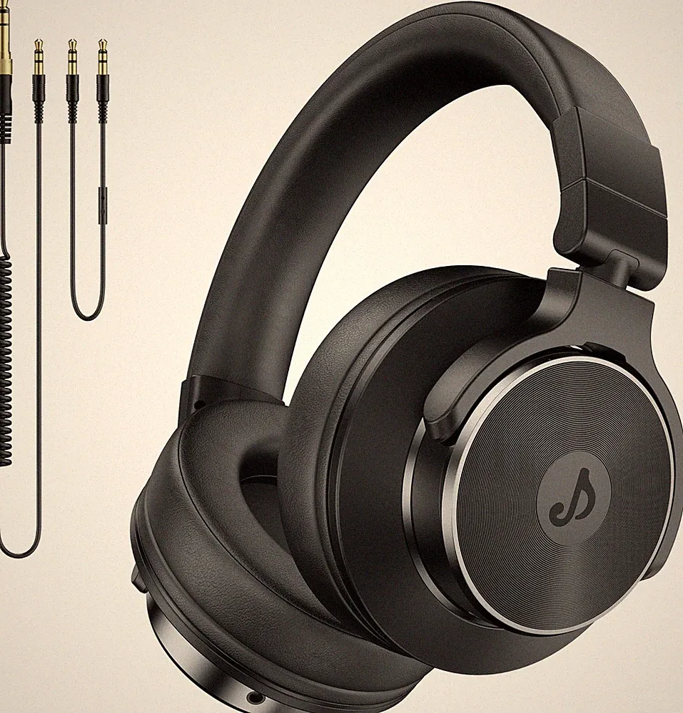 syndesmos Over Ear Kopfhörer mit Kabel, 50mm Treiber DJ Kopfhörer Professionell
