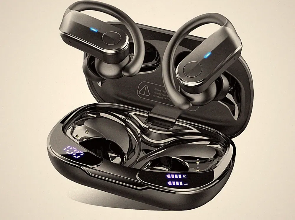 T8 Bluetooth 5 4 Sport Kopfhörer 70 Std LED 4 Noise Cancelling IPX8 Ohrhörer