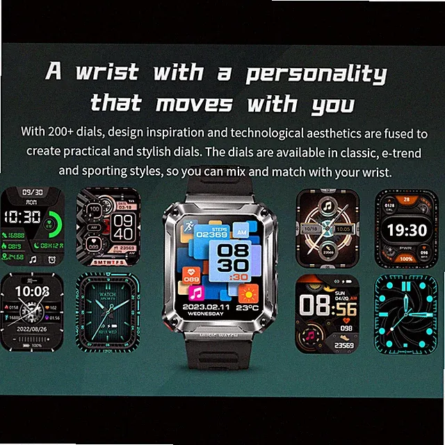 T93 Smartwatch Mit Kabellosen Ohrhörern (3-in-1): Aktivitäts-Tracker