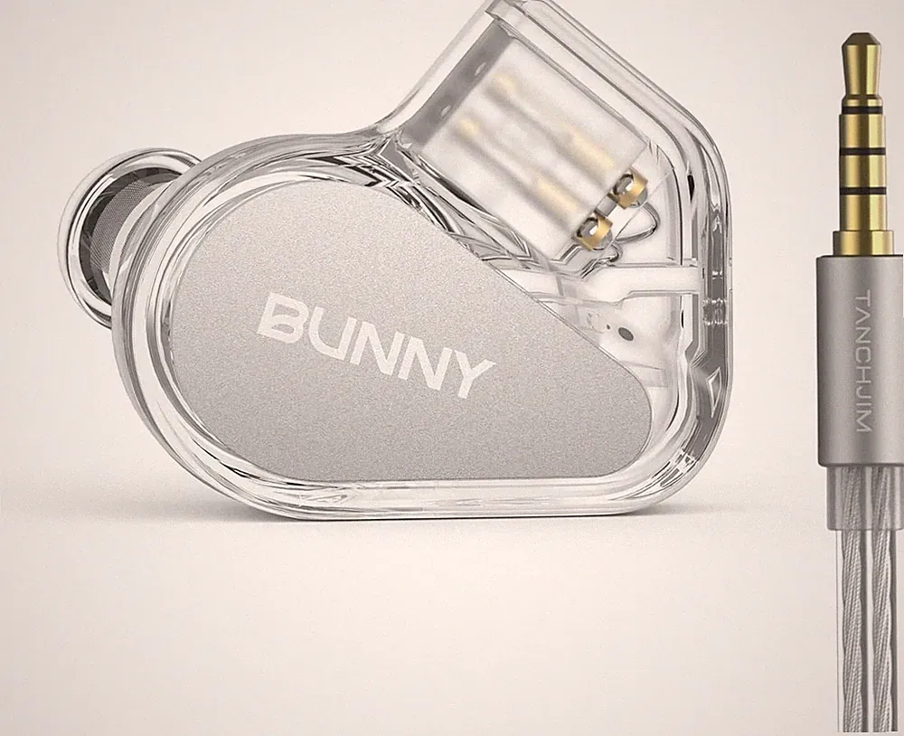 TANCHJIM Bunny Gaming Ohrhörer, In Ear Kopfhörer Kabel mit Mikrofon-3,5mm
