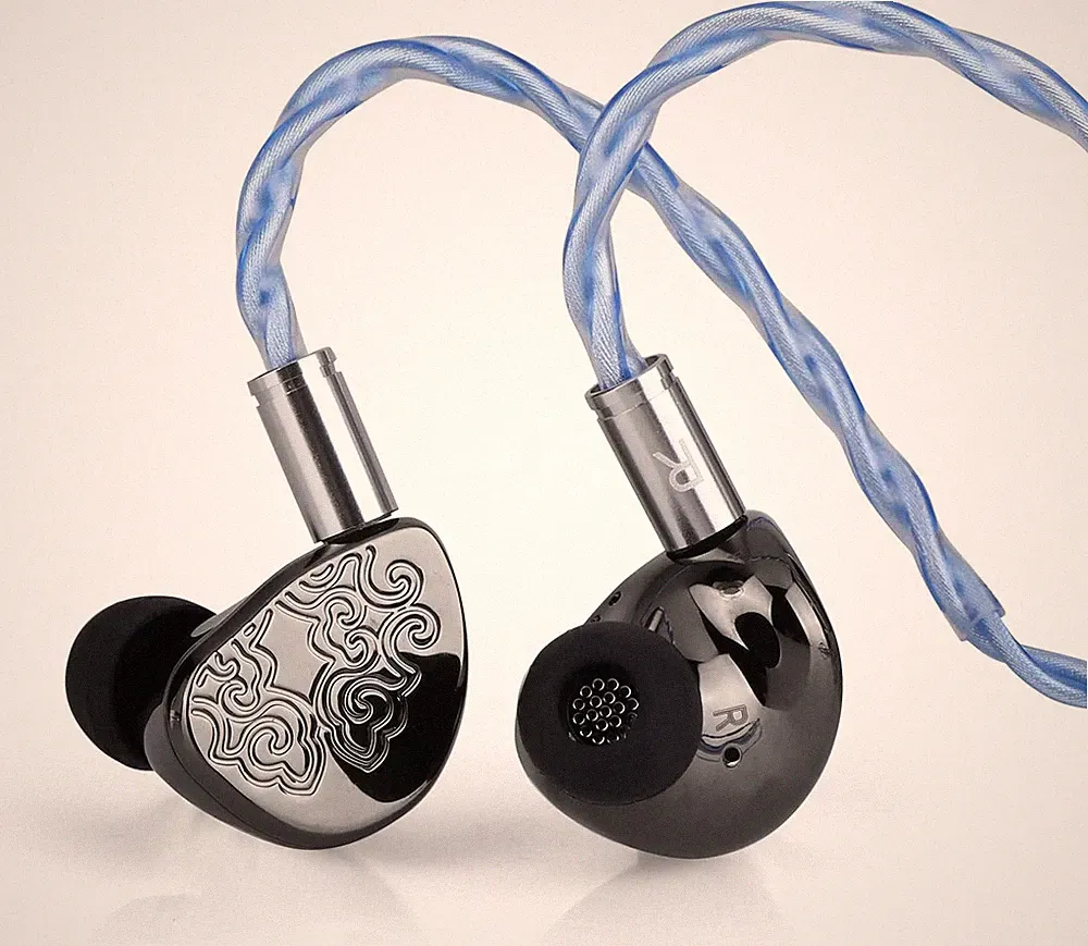 TANGZU ZE TIAN Wu Heyday HiFi IEM 14,5mm Planar Aluminium Abnehmbares Kabel Lila