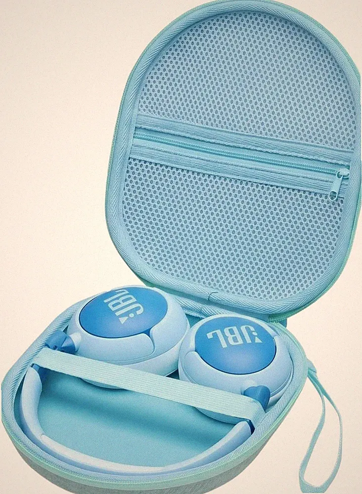 Tasche für Kinder Kopfhörer Blau, Kompatibel mit JBL Junior 470NC / JR 460NC