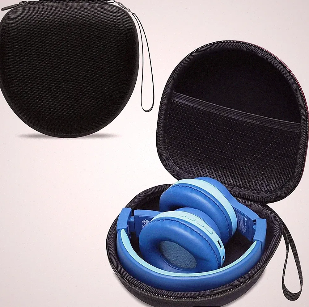 Tasche für Klappbare Kopfhörer Universal Schwarz Kinder