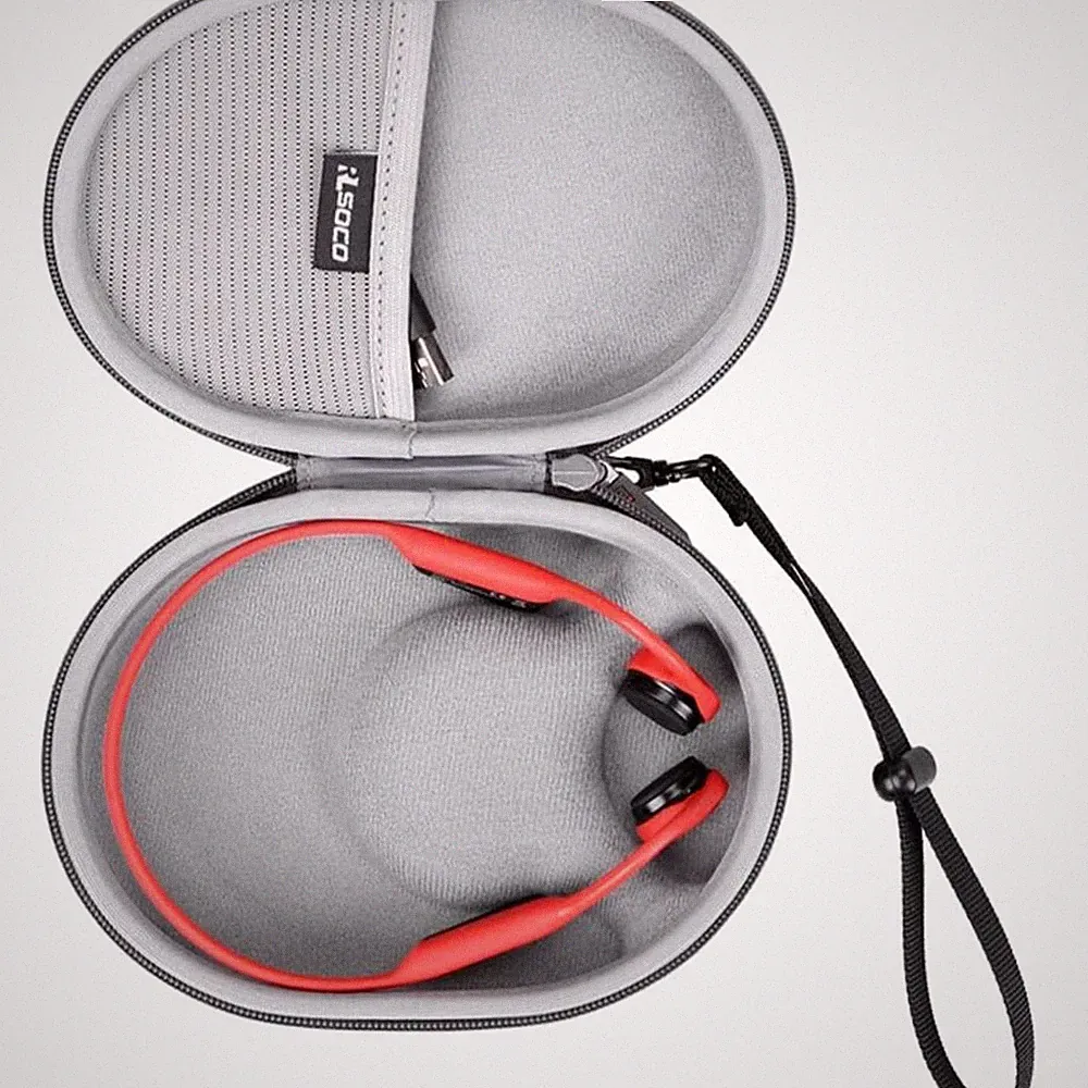 Tasche passend für SHOKZ OpenRun OpenMove OpenSwim Pro Knochenschall Kopfhörer