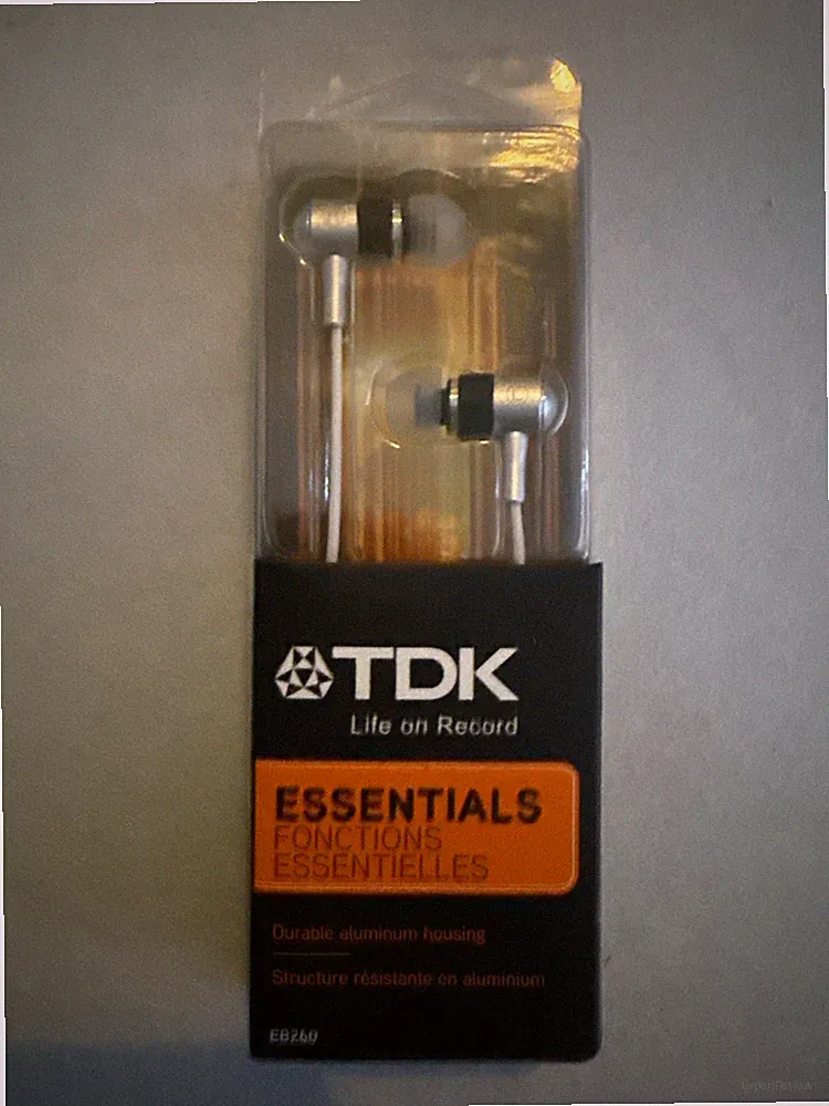 TDK EB260 IN-EAR Kopfhörer Schwarz – Aluminium Housing Neu Ovp 3,5mm Stereo