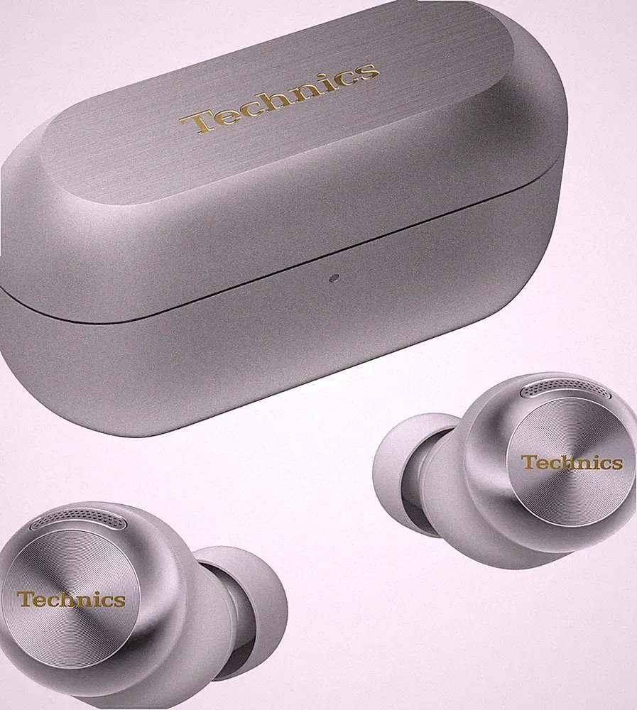 Technics EAH-AZ100E-S Bluetooth True Wireless In-Ear Kopfhörer mit ANC, Silber
