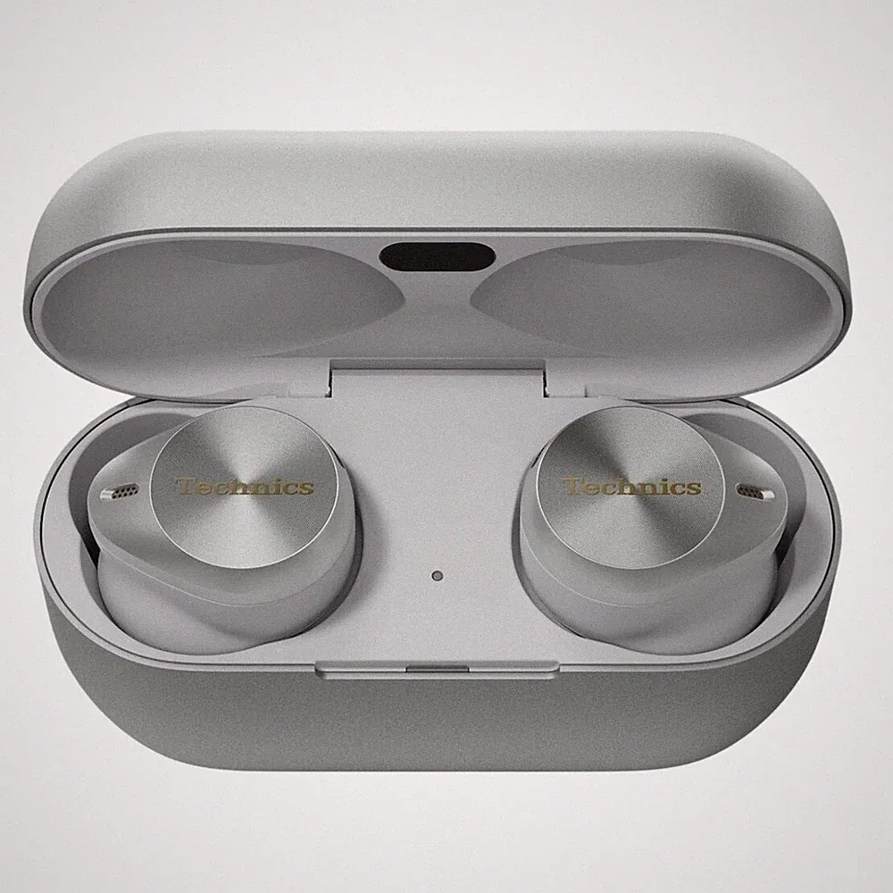 Technics EAH-AZ80 True Wireless In-Ear Kopfhörer | Silber ohne Polster