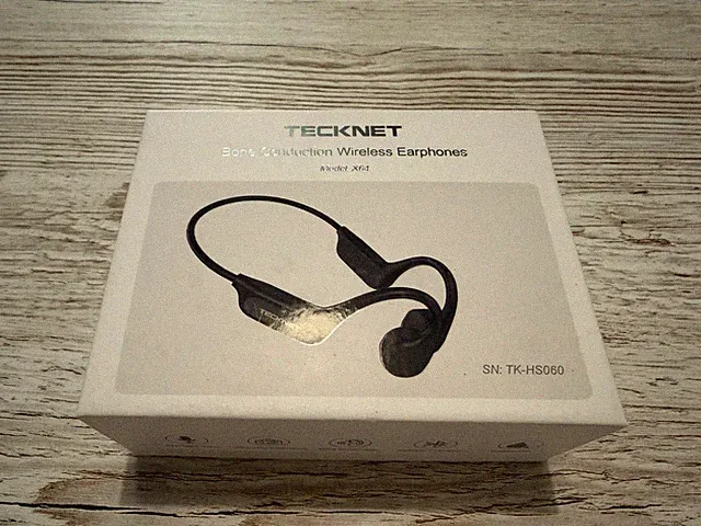 TECKNET Knochenleitungs-Kopfhörer, Bluetooth 6.0, 32GB MP3, bis zu 12h Spielzeit