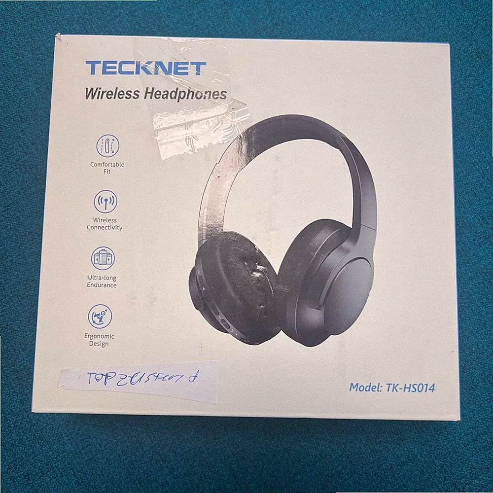 TECKNET TK-HS014 Bluetooth Kopfhörer AUX USB-C OVP Top