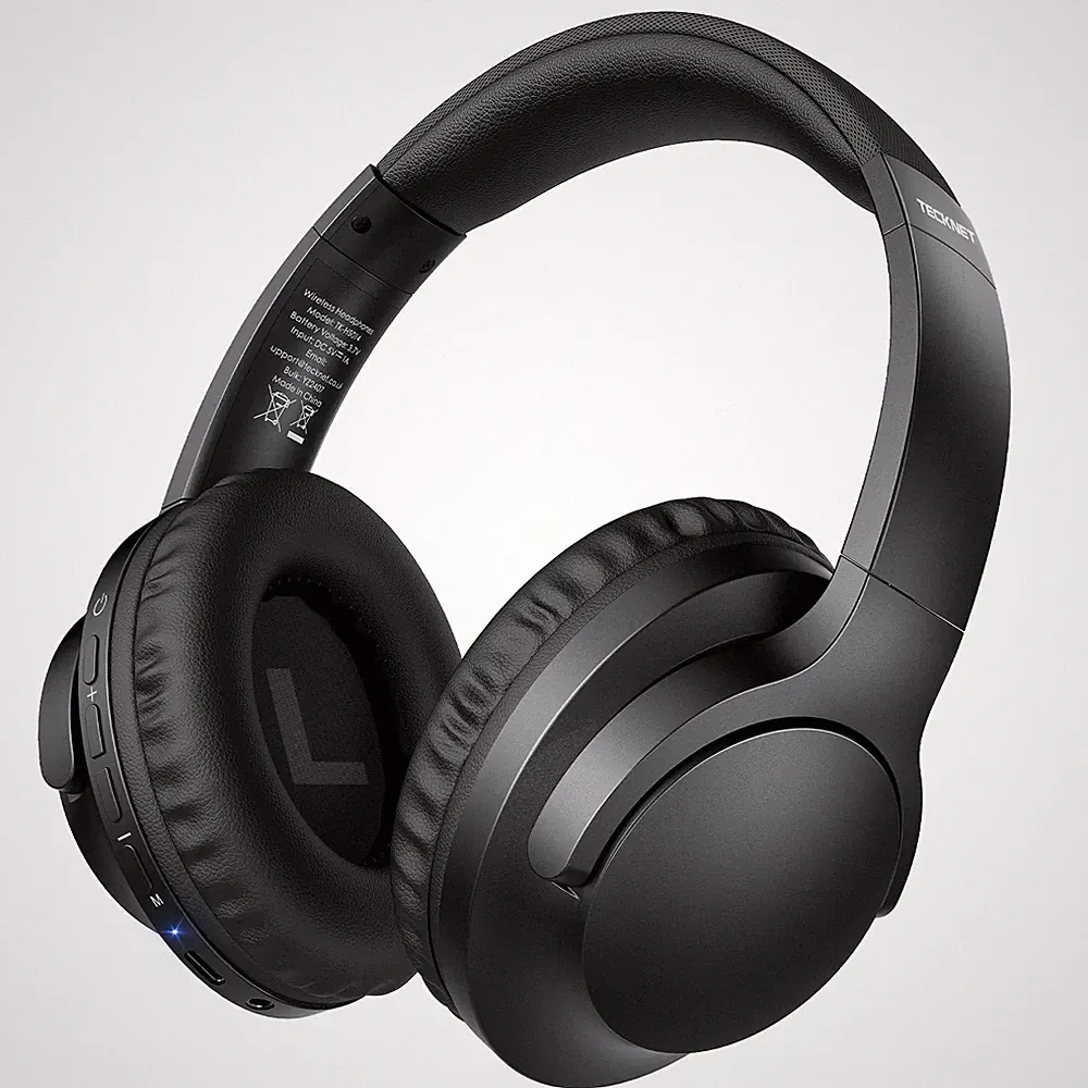TECKNET TK-HS014 Kopfhörer, schwarz, kabellos, Over-Ear, komfortabel