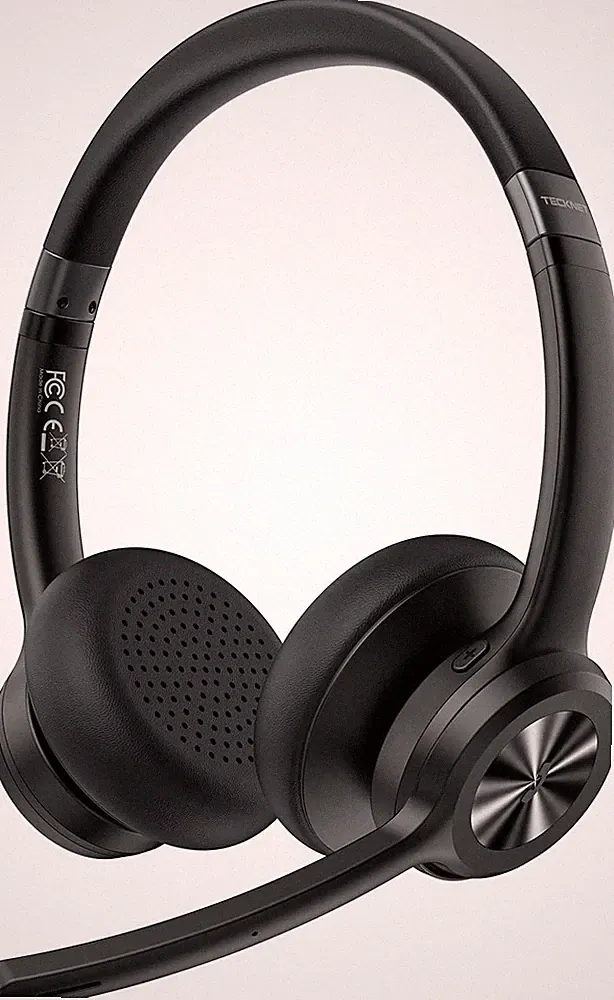 TECKNET V5.2 Bluetooth Headset mit Mikrofon, Wireless Headset mit Noise