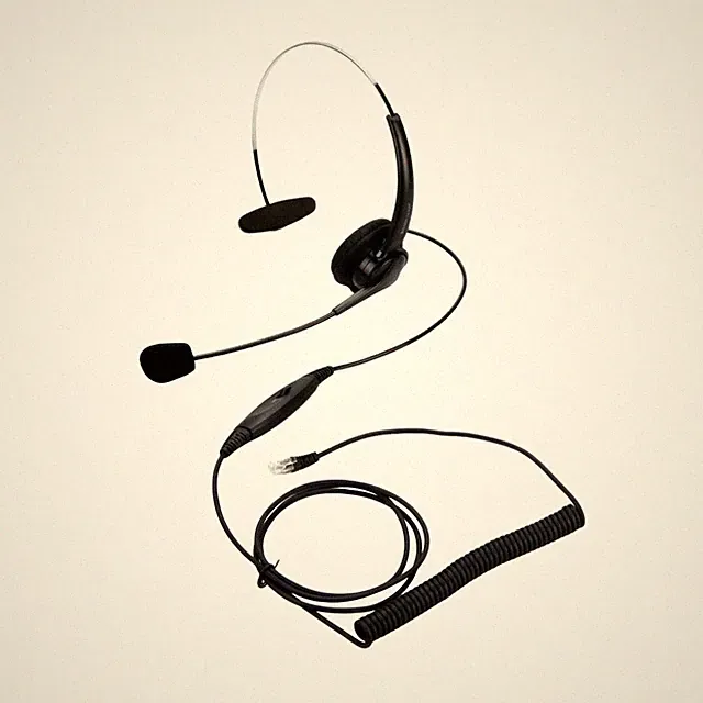 Telefon-Headset mit Mikrofon verstellbar Telefonkopfhörer mit Mikrofon