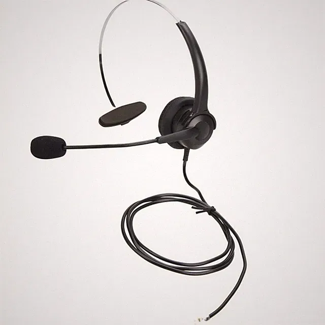 Telefon-Headset mit RJ9-Stecker kabelgebunden Kopfhörer flexibel für Büro