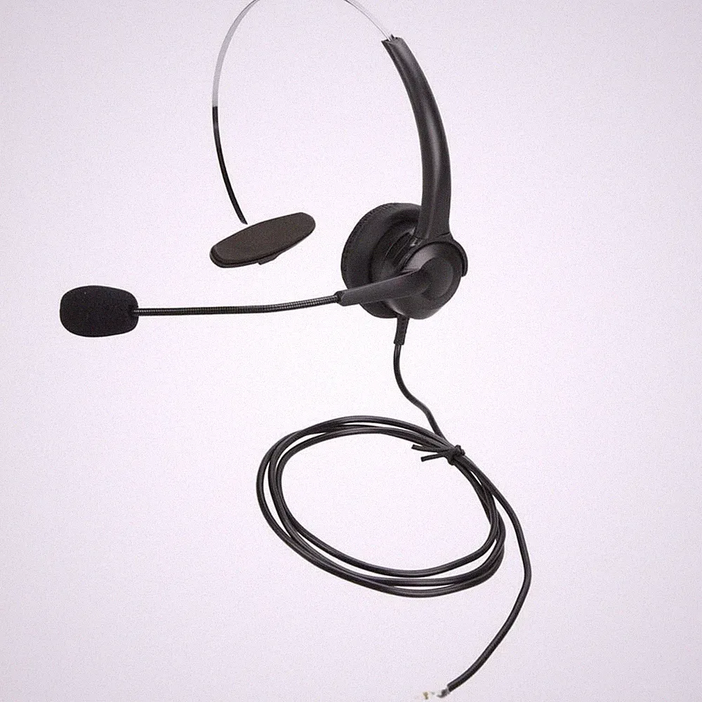Telefon-Headset mit RJ9-Stecker Kabelgebunden Kopfhörer Leicht für Telefonisten